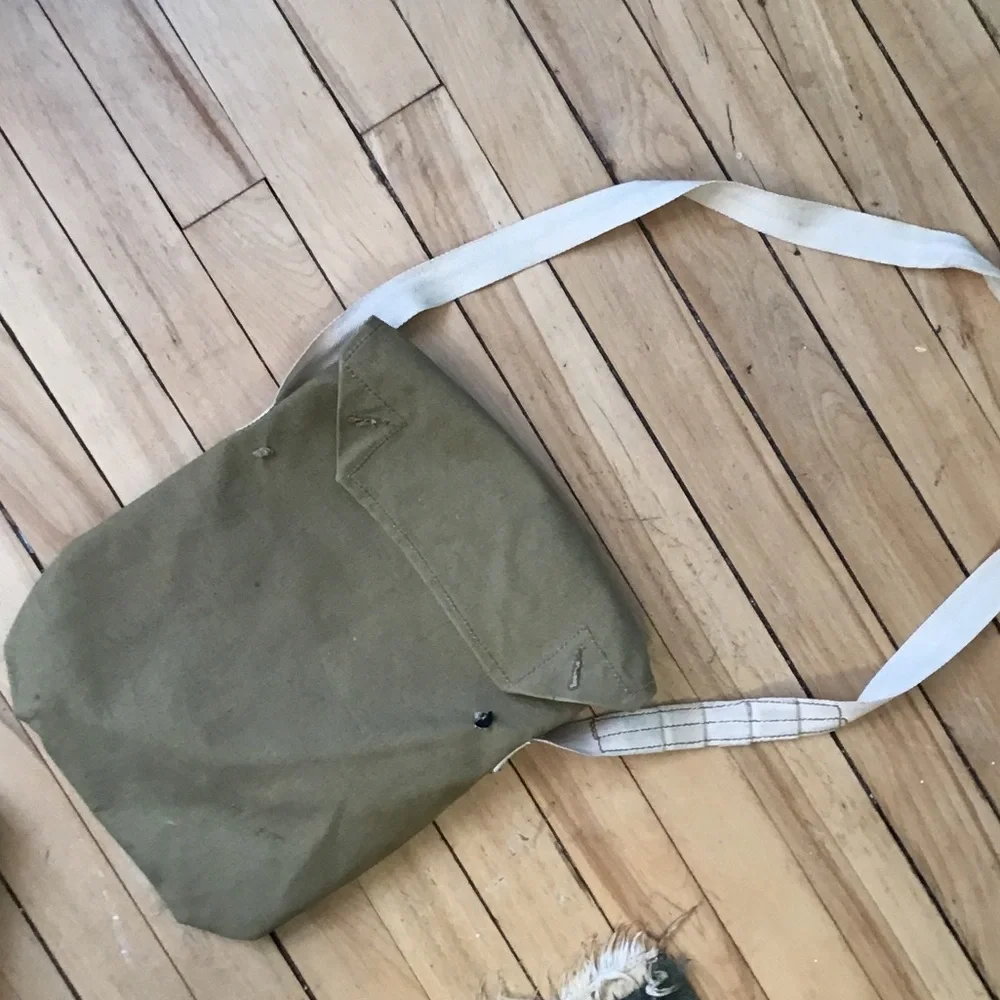 Vintage Military-Style Black Gas Mask with Filter